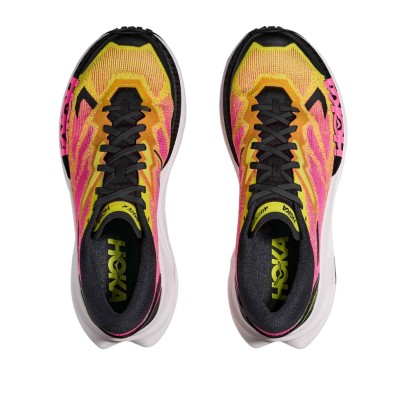 Zapatillas Hoka Mafate X mujer Neon Hoka Citrus/ Neon Rose par puntera protectora