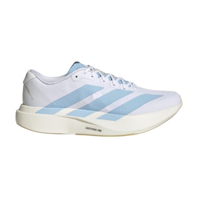 Zapatillas Adidas Adizero Evo SL Woven Hombre White/ Clear Blue/ Matte Gold