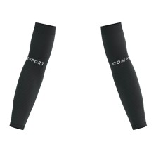 Manguitos Compressport Armforce negro logo blanco
