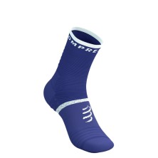 Calcetines Compressport PRO Marathon V2.0 Orient Blue Star White