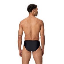 Bañador slip Speedo Medley Logo Brief 7cm hombre Black Red tejido resistente y ajuste perfecto