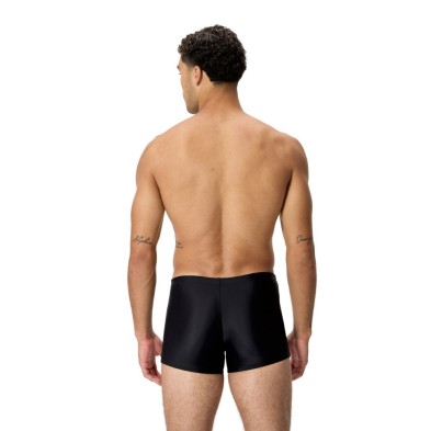 Bañador short Medley Logo Aquasport hombre Black/ Red