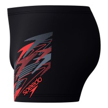 Bañador short Medley Logo Aquasport hombre Black/ Red