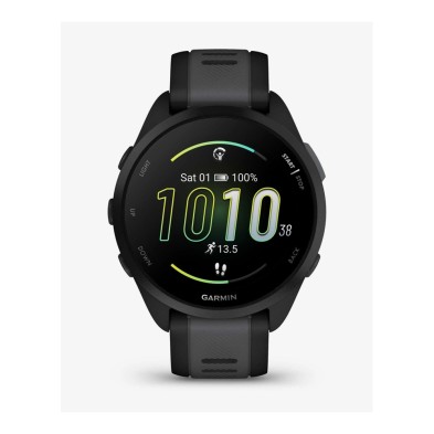 Garmin forerunner 165 negro frontal hora