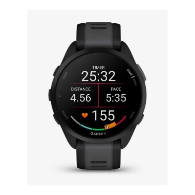 Garmin forerunner 165 negro frontal pantalla