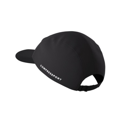 Gorra running Compressport 5 Panel Black