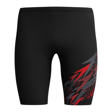 Bañador jammer Speedo Medley Logo hombre Black Red