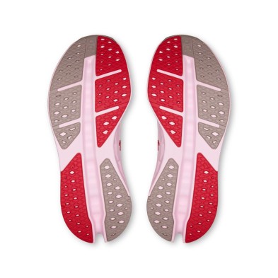 Zapatillas On Running Cloudsurfer max Mujer Ivory Peony pisada neutra