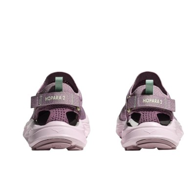 Sandalias Hoka Hopara 2 Mujer morado tira ajustable talón