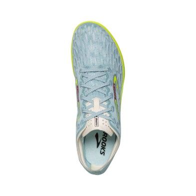 Zapatillas Brooks Wire 8 Unisex Blue Glow/ Nightlife/ Red zapatilla de pista rápida y propulsiva