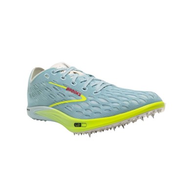 Zapatillas Brooks Wire 8 Unisex azul turquesa, amarillo fluor logo rojo