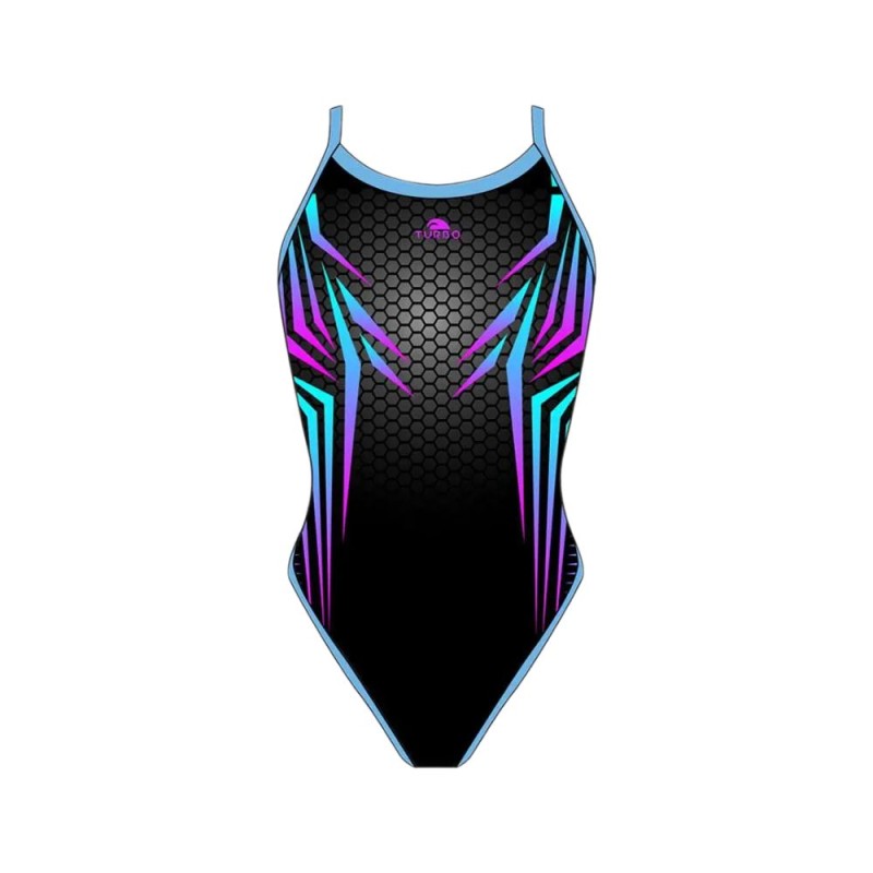 Bañador de natación Turbo Revolution Future mujer Negro