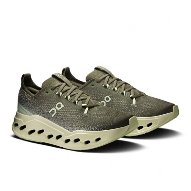 Zapatillas On Running Cloudsurfer Max Hombre Olive Seedling amortiguación