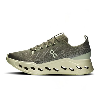 Zapatillas On Running Cloudsurfer Max Hombre Olive Seedling doble capa Cloudtec Phase