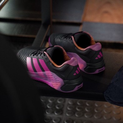 Zapatillas entrenamiento Adidas Dropset 4 Mujer Core Black Semi Lucid Fuchsia Lucid Tangerine