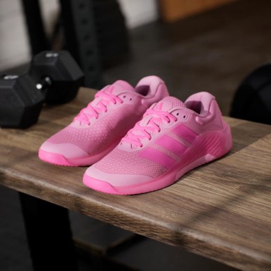 Zapatillas entrenamiento para gimnasio Adidas Dropset 4 Mujer Bliss Pink/ Lucid Pink/ Bliss Pink rosa felicidad