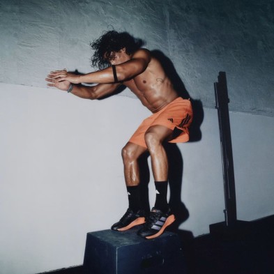 Zapatillas entrenamiento Adidas Dropset 4 Hombre negro naranja