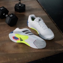 Zapatillas Adidas entrenamiento Dropset 4 Hombre Cloud White Core Black Dusky Petrol suela multifuncional de caucho continental