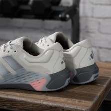 Zapatillas entrenamiento Adidas Dropset 4 Hombre Orbit Grey Iron Metallic Lucid Orange mantienen la forma bajo carga