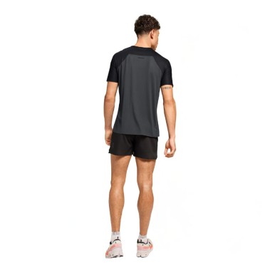 Camiseta manga corta On Running Performance-T hombre Black Eclipse costuras selladas no cosidas