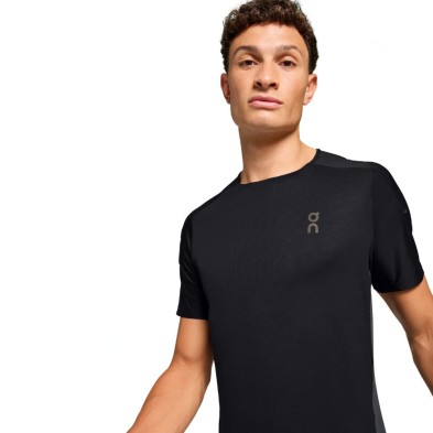 Camiseta manga corta On Running Performance-T hombre negra gris