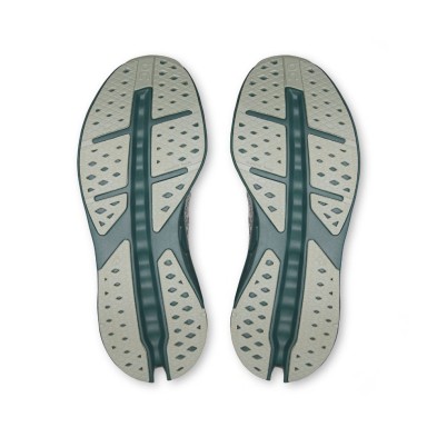 Zapatillas On Running Cloudsurfer Max Hombre Iceberg Olive almohadillas de goma en la suela