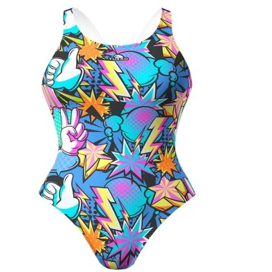 bañador Turbo tirante ancho Comic Kan frontal