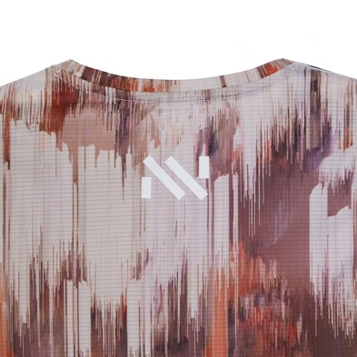 Camiseta sin mangas NNormal Race Tank 02 hombre marrón beige granate logo nnormal