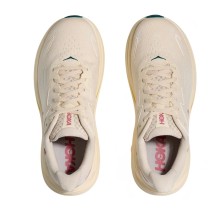 Zapatillas Hoka Clifton 10 mujer Birch Alabaster par nuevo ajuste doble cierre con cordones