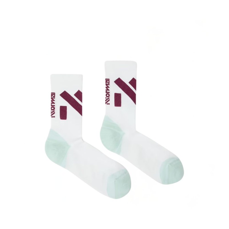 Calcetines NNormal Race Sock mujer White Green