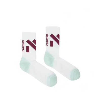 Calcetines NNormal Race Sock mujer White Green