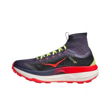 Zapatillas Hoka Tecton X 3 hombre Squid Ink/ Neon Flame cuello de punto