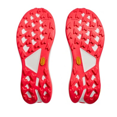 Zapatillas Hoka Tecton X 3 hombre Squid Ink/ Neon Flame suela vibram megagrip