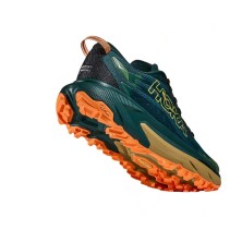 Zapatillas Hoka Mafate 5 Hombre Tidal Wave Mustard Seed con espuma de doble densidad