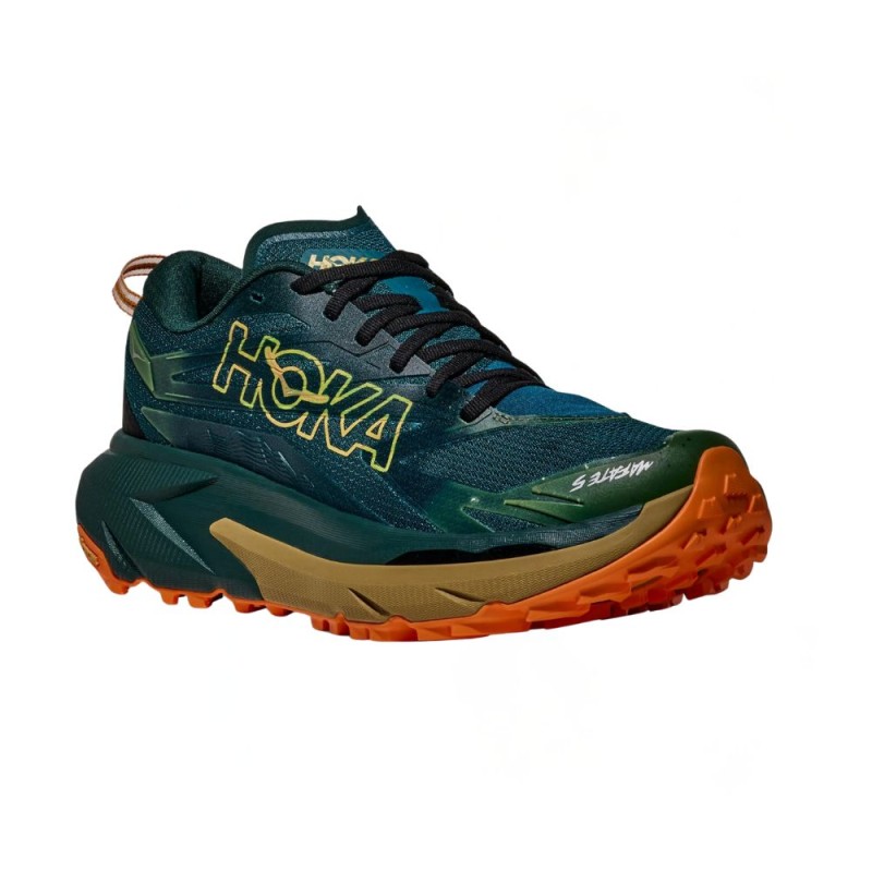 Zapatillas Hoka Mafate 5 Hombre Tidal Wave Mustard Seed