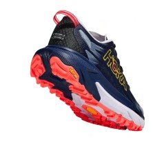 Zapatillas Hoka Mafate 5 Mujer Midnight Blue Starlight Glow amortiguación mullida para trail