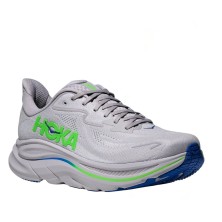 Zapatillas Hoka Clifton 10 hombre Ash Grey/ Neon Green