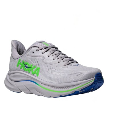 Zapatillas Hoka Clifton 10 hombre Ash Grey/ Neon Green
