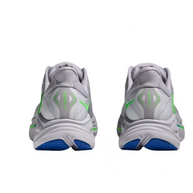 Zapatillas Hoka Clifton 10 hombre Ash Grey/ Neon Green 8mm entre talón y puntera