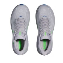 Zapatillas Hoka Clifton 10 hombre Ash Grey/ Neon Green mejor ajuste en el antepié
