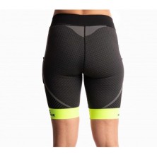 Malla Compresiva Pog gris amarillo unisex lateral mujer