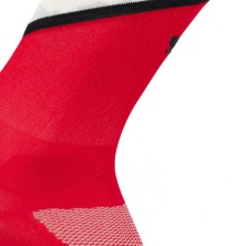 Calcetines Salomon Pulse Crew unisex rojo blanco detalle
