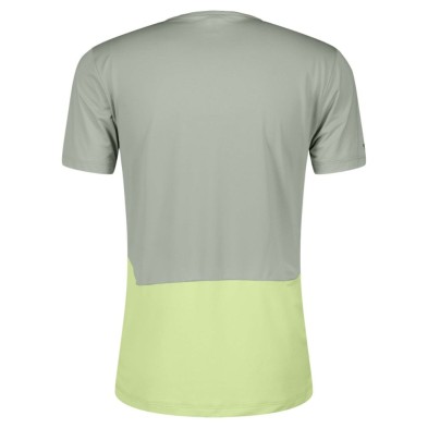 Camiseta manga corta Scott Endurance Tech hombre gris amarillo verde