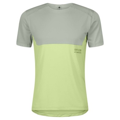 Camiseta manga corta Scott Endurance Tech hombre Spray Grey Acid Yellow
