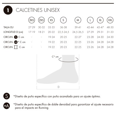 Calcetines Desafio Spirit Four gris Lurbel tallaje