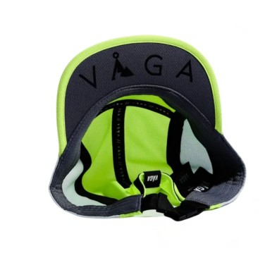 Gorra Running Vaga Club Cap Mint Neon Yellow visera corta Vaga con núcleo de EVA