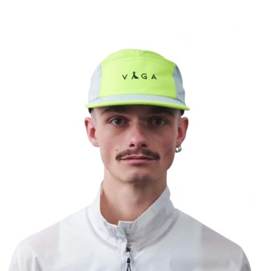 Gorra Running Vaga Club Cap Mint Neon Yellow perfecta para deportes al aire libre