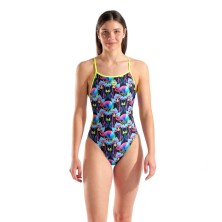 Bañador de natación Arena Performance Multi Chameleons Lace Back