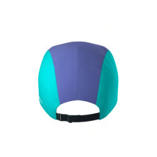 Gorra running Compressport 5 Panel Orient Blue Pool Blue compacta y plegable