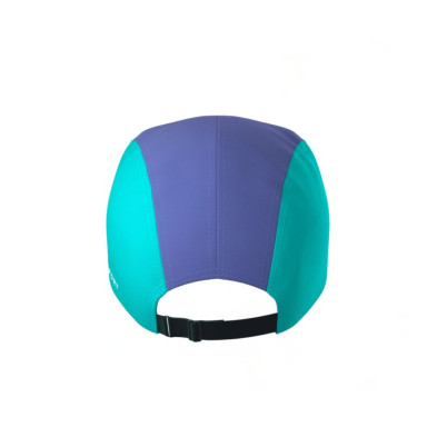 Gorra running Compressport 5 Panel Orient Blue Pool Blue compacta y plegable